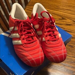 Adidas Red Taekwondo Lace Shoes